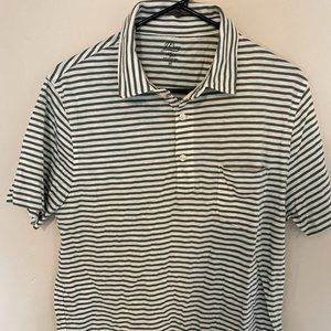 J.Crew - Slub jersey polo shirt in yarn-dyed stripe